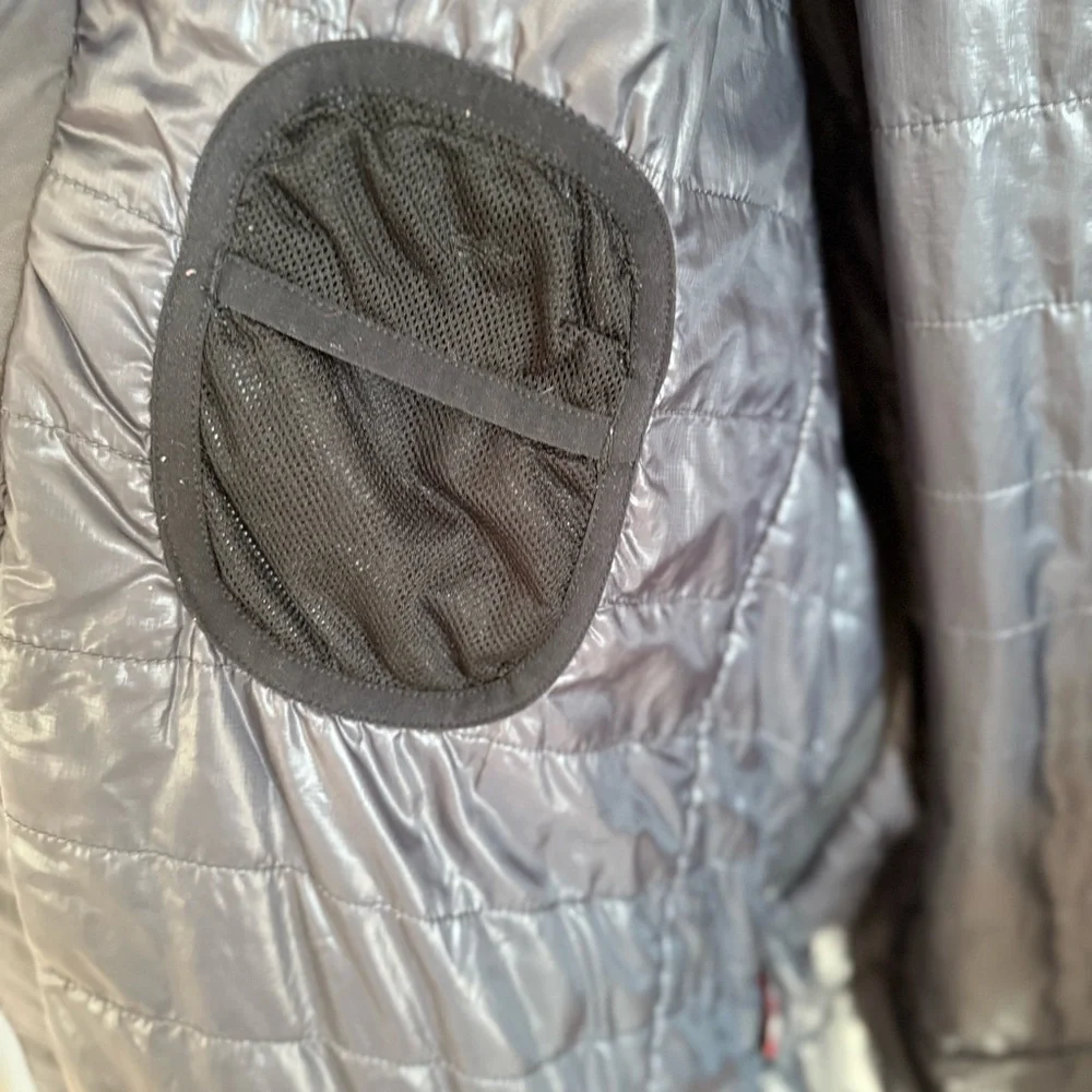 Field Gear Blk/Gray Winter Hooded‎ Full Zip Water-Resistant Jacket Insulated Lrg